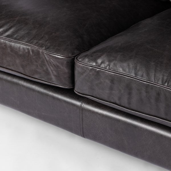 Sage Leather Sofa
