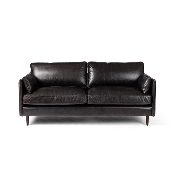 Sage Leather Sofa