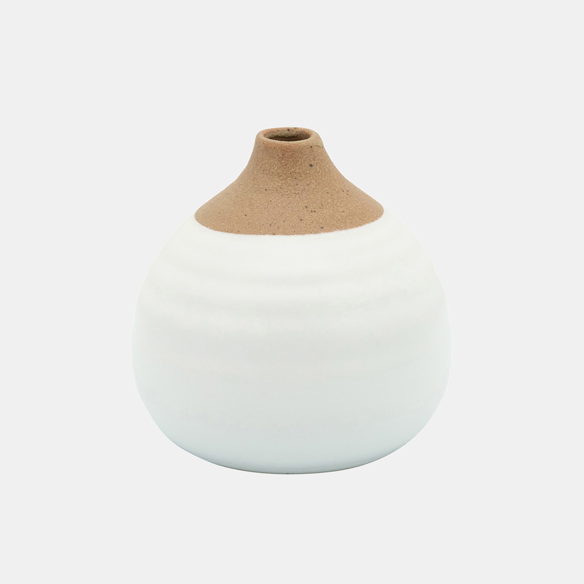 Matte Bud Vase, Black & Grays
