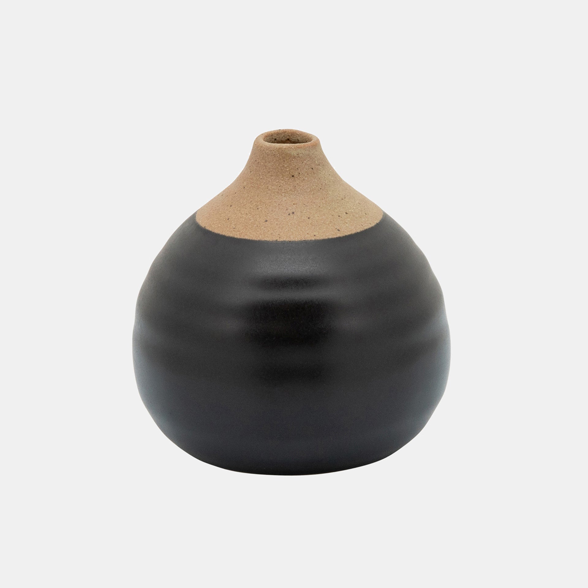 Matte Bud Vase, Black & Grays