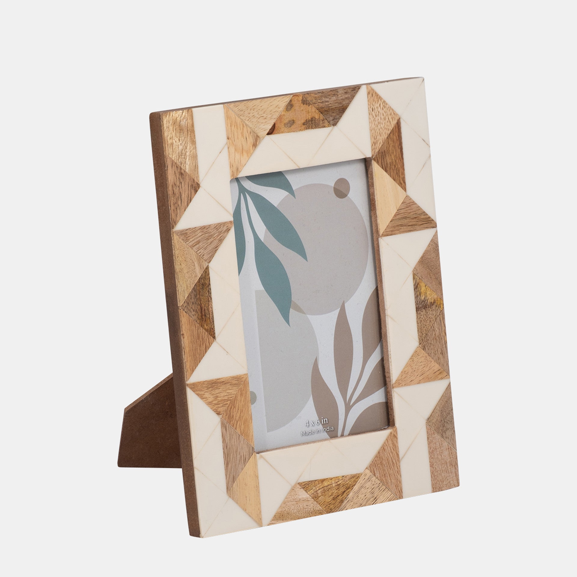 Geometric Wood Photo Frame