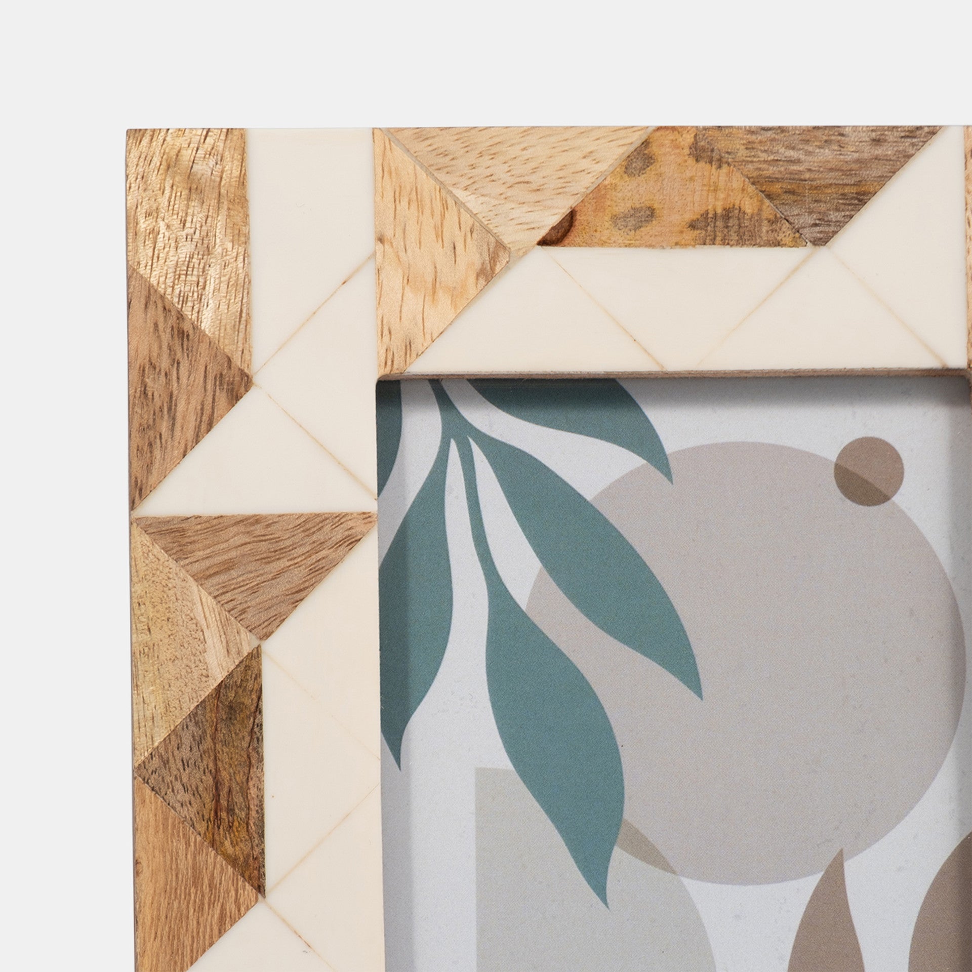 Geometric Wood Photo Frame
