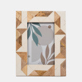 Geometric Wood Photo Frame