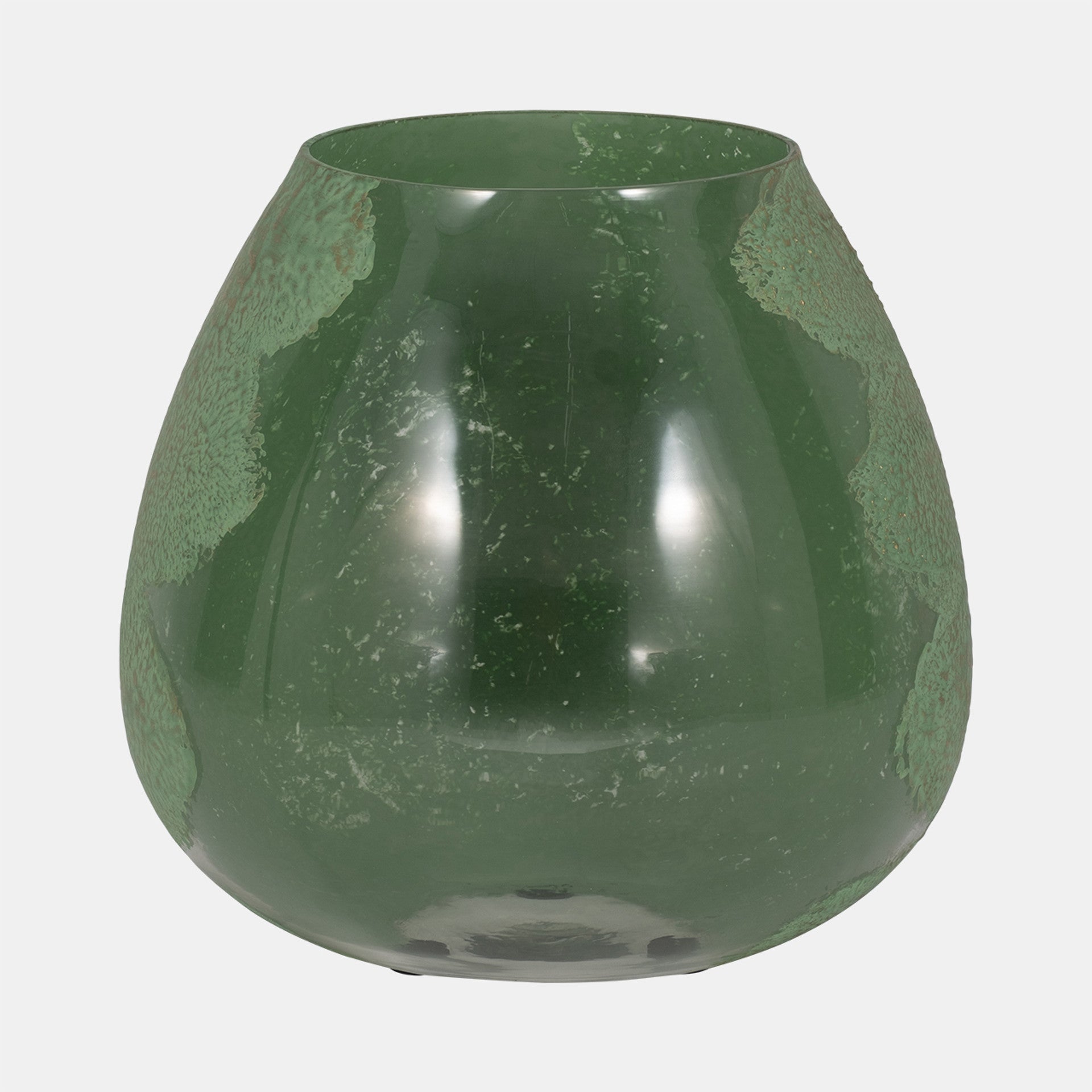 Glass Dipped Vase, Green*