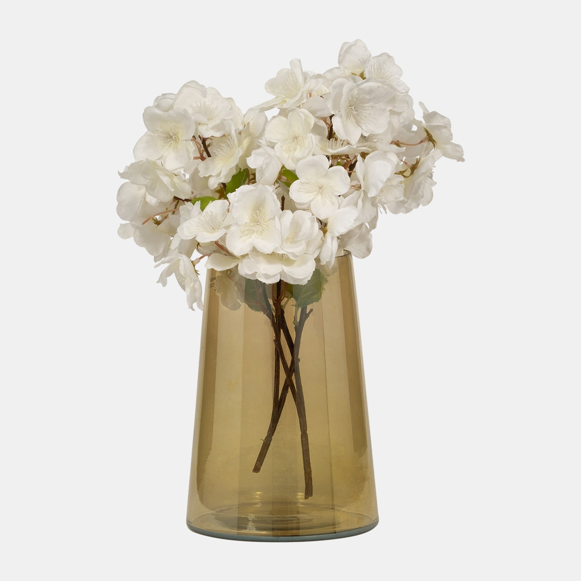 Glass Luster Vase, Gold
