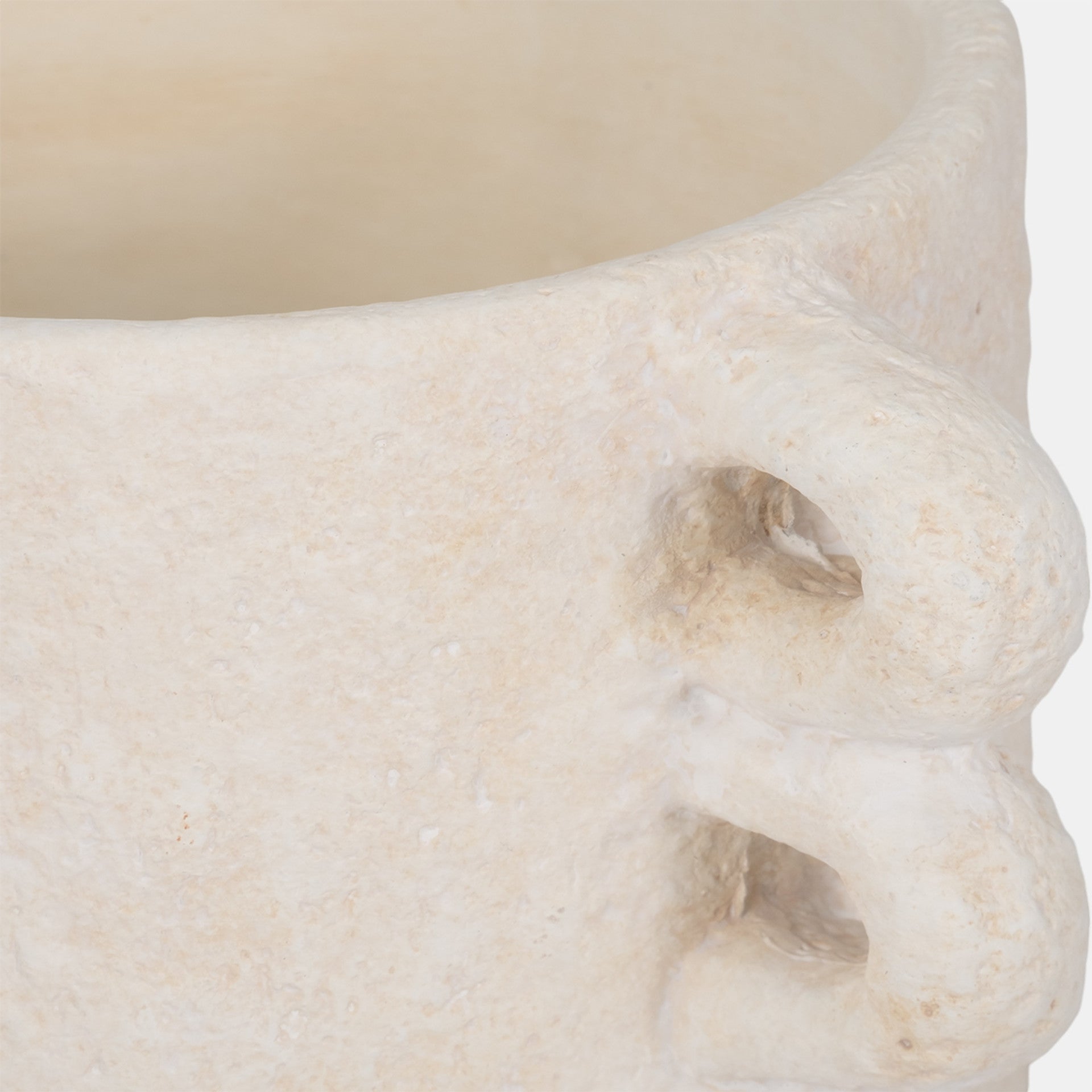 Arch Handle Planter, White