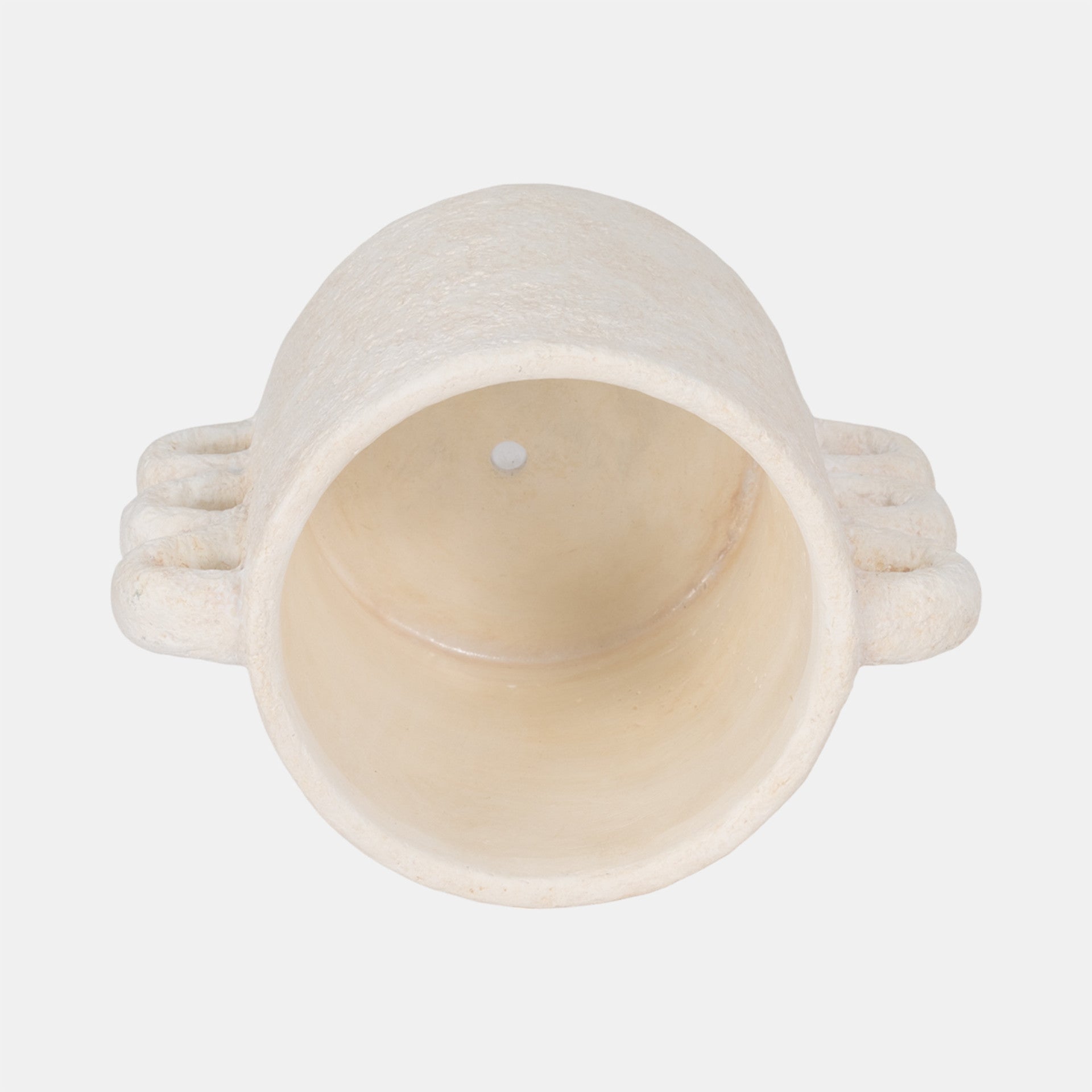 Arch Handle Planter, White