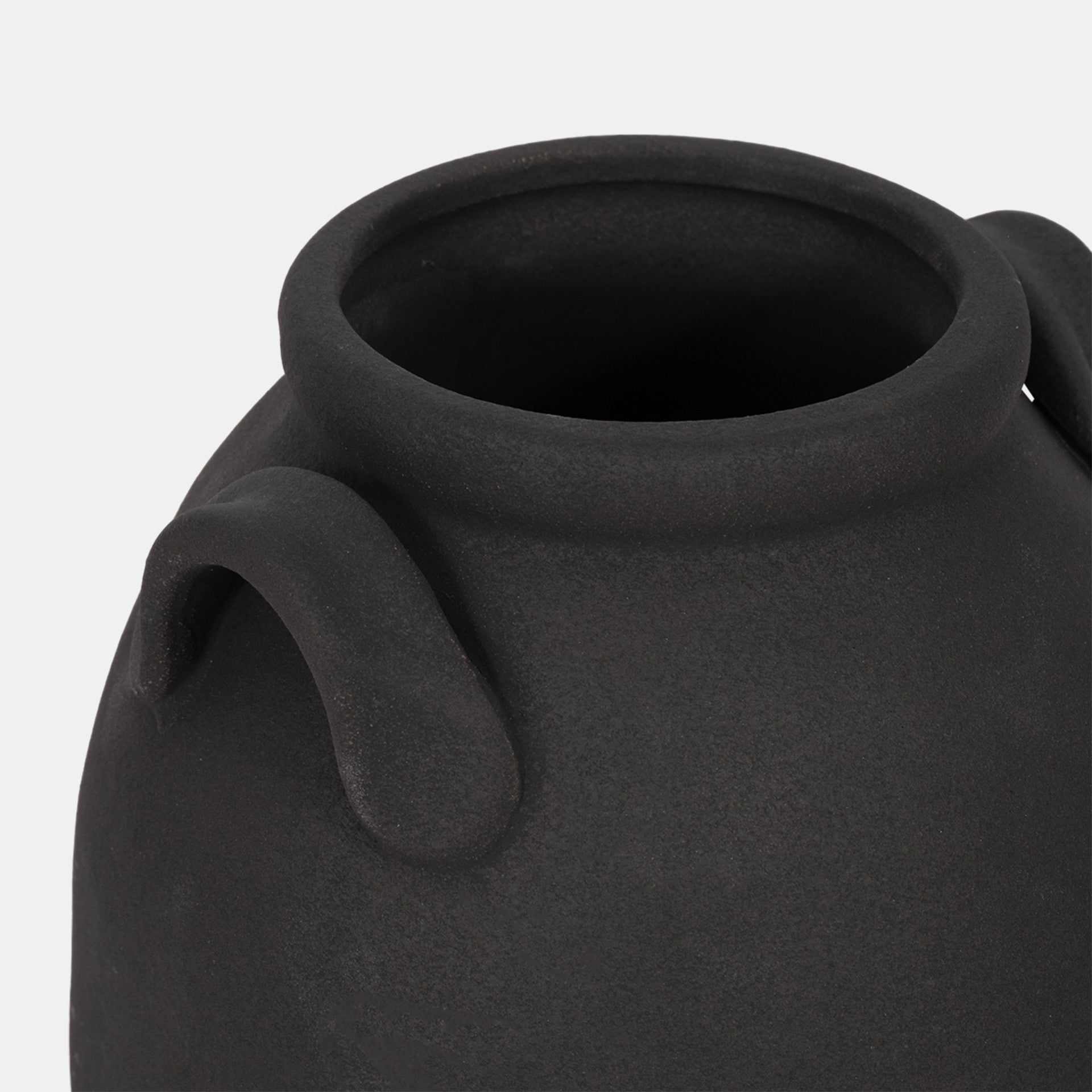 Rough Finish Jug with Handles, Black*