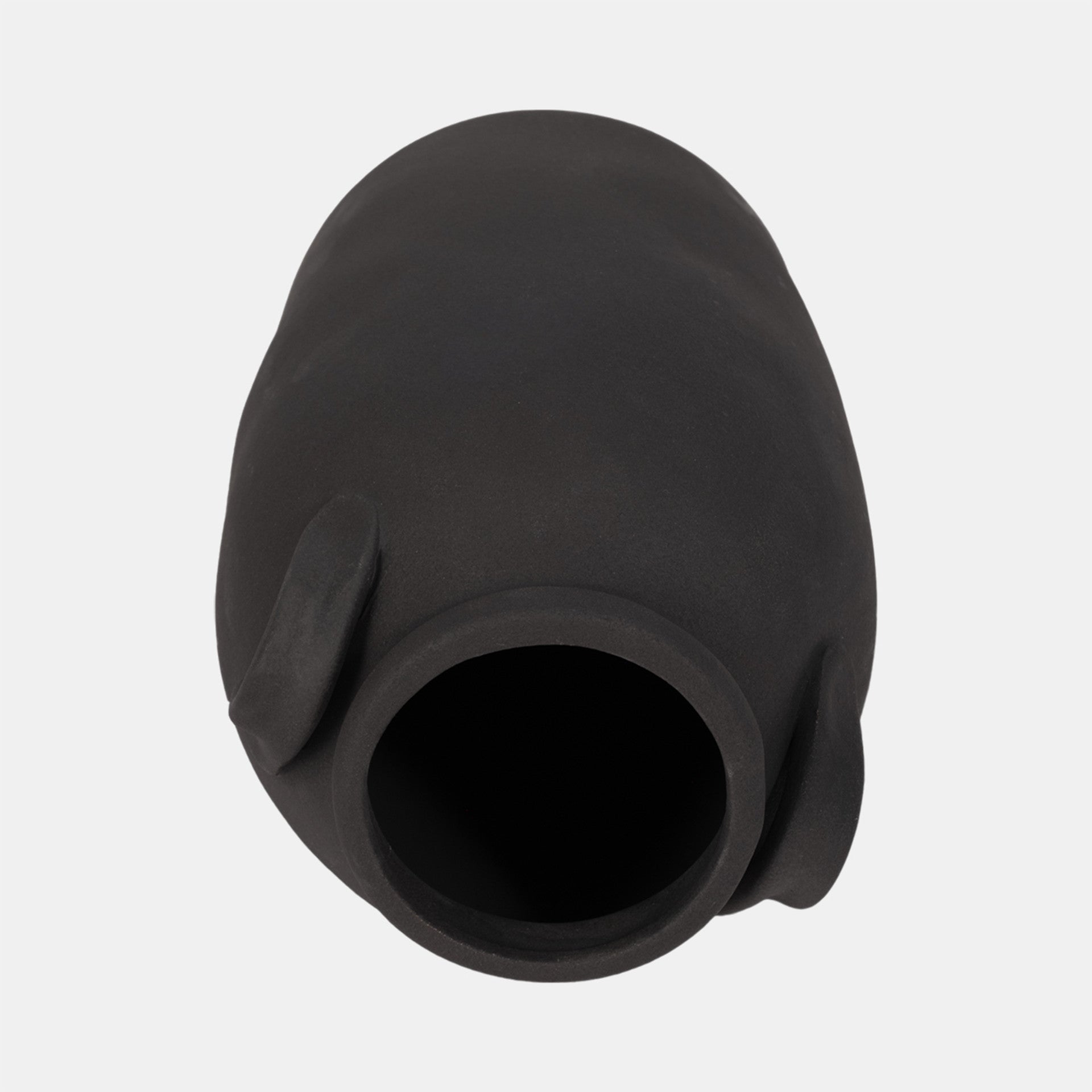 Rough Finish Jug with Handles, Black*