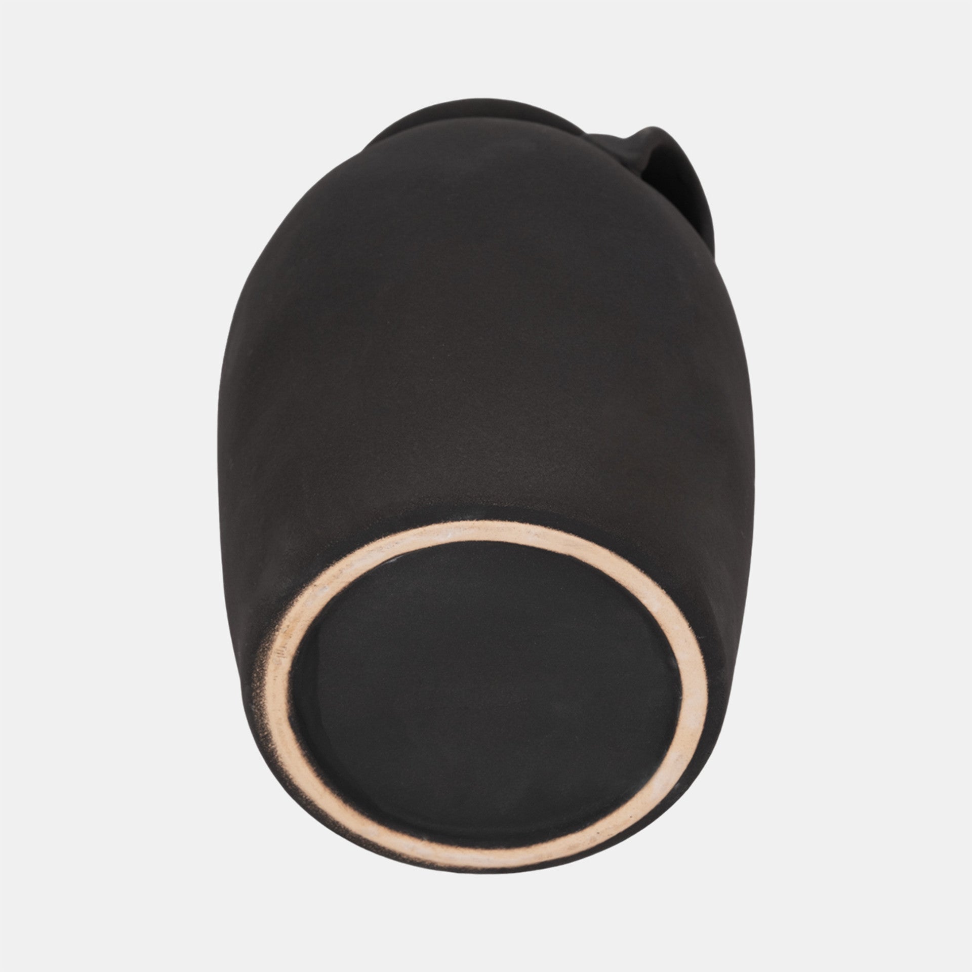 Rough Finish Jug with Handles, Black*