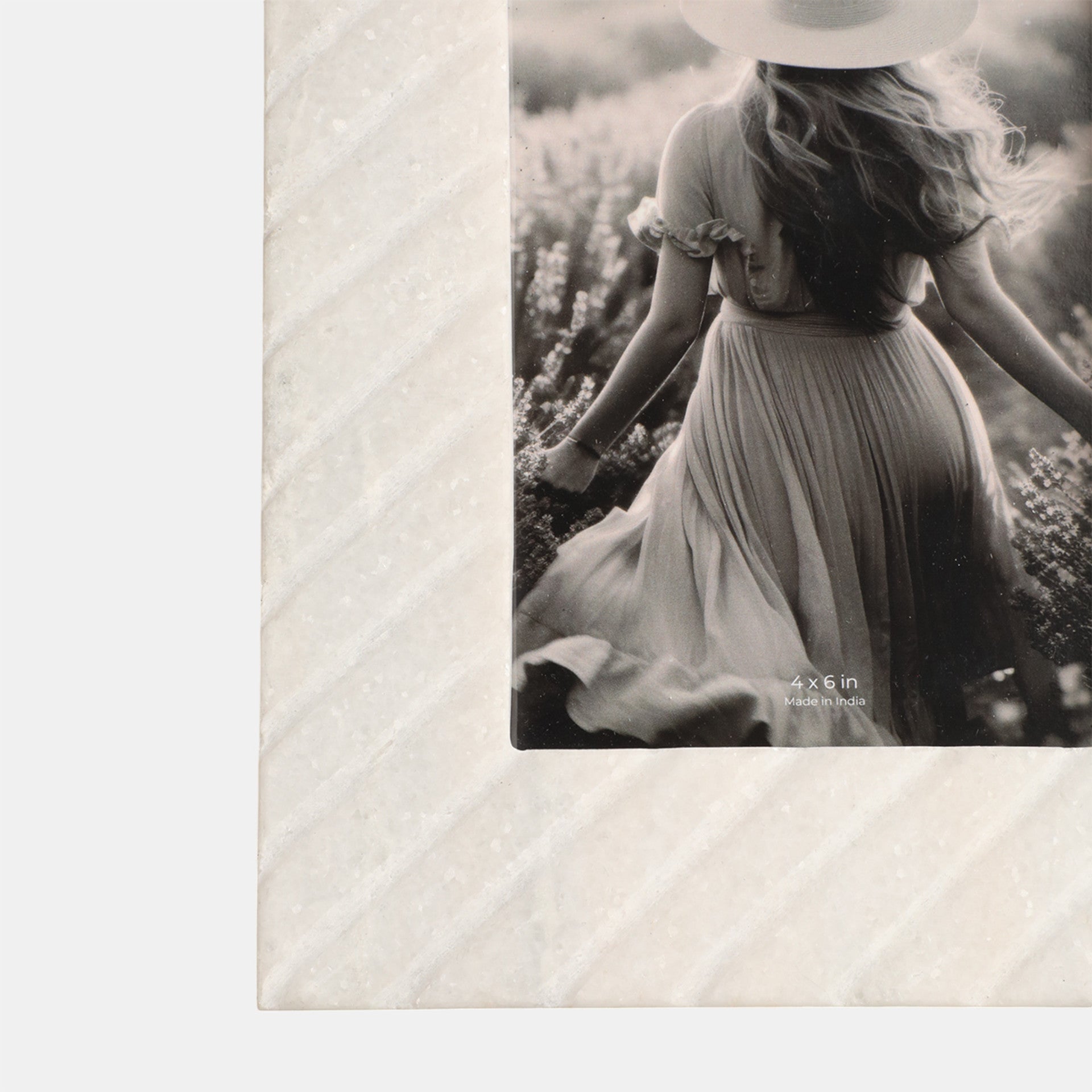 Marble Ridged Photo Frame