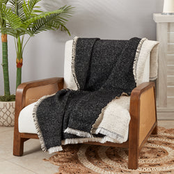 Black & White Reversible Throw