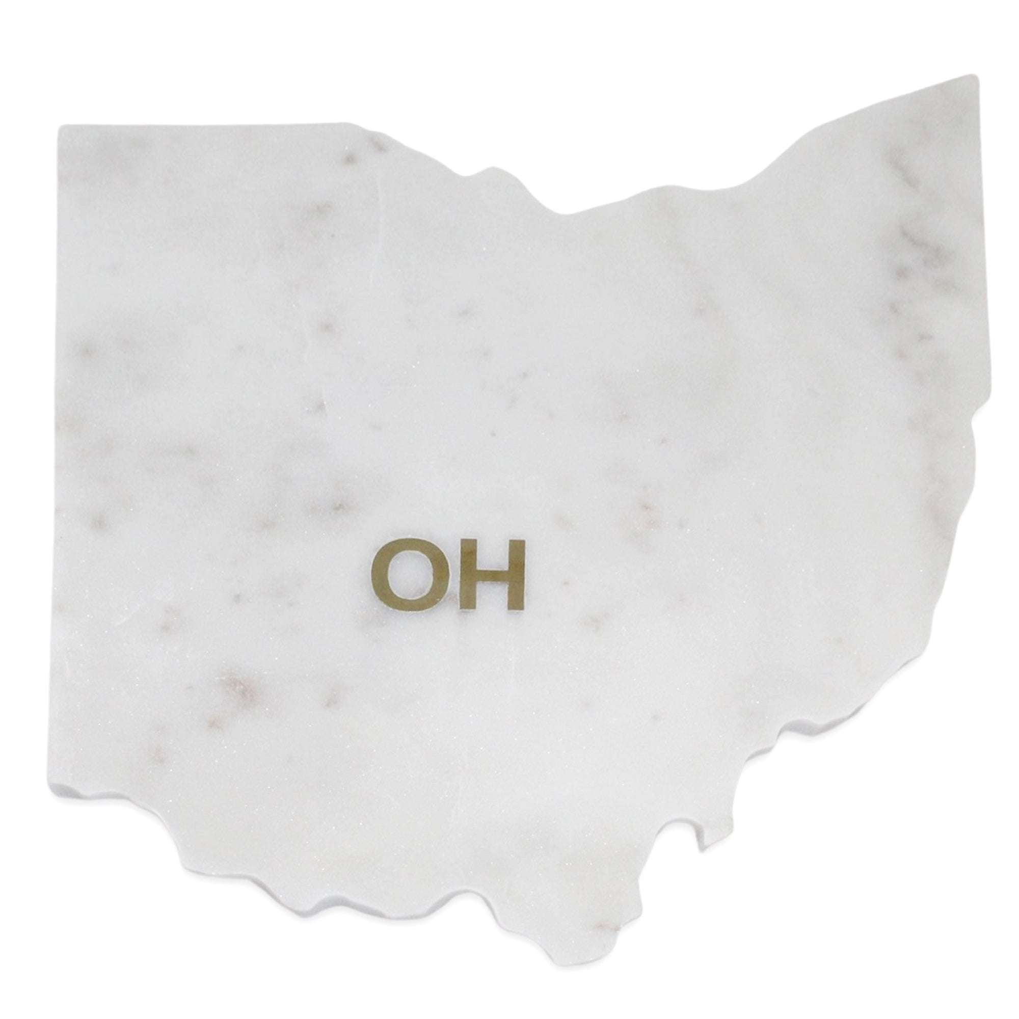 White Marble Ohio Cutting Board