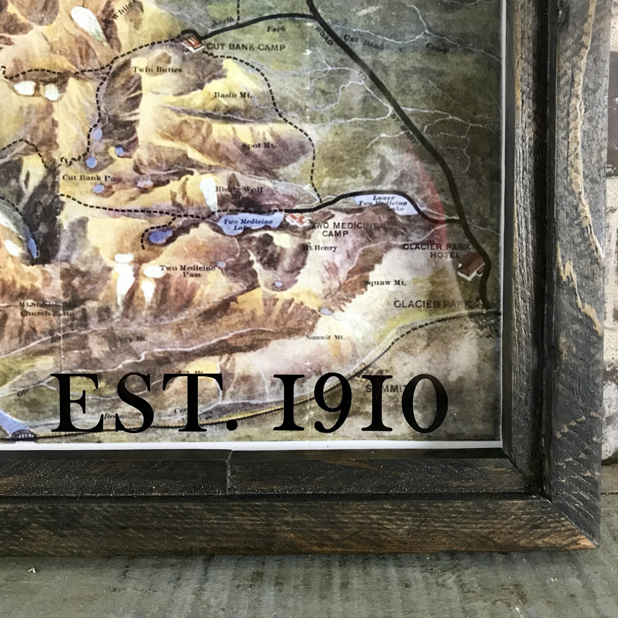 Glacier National Park 1910 Framed Art
