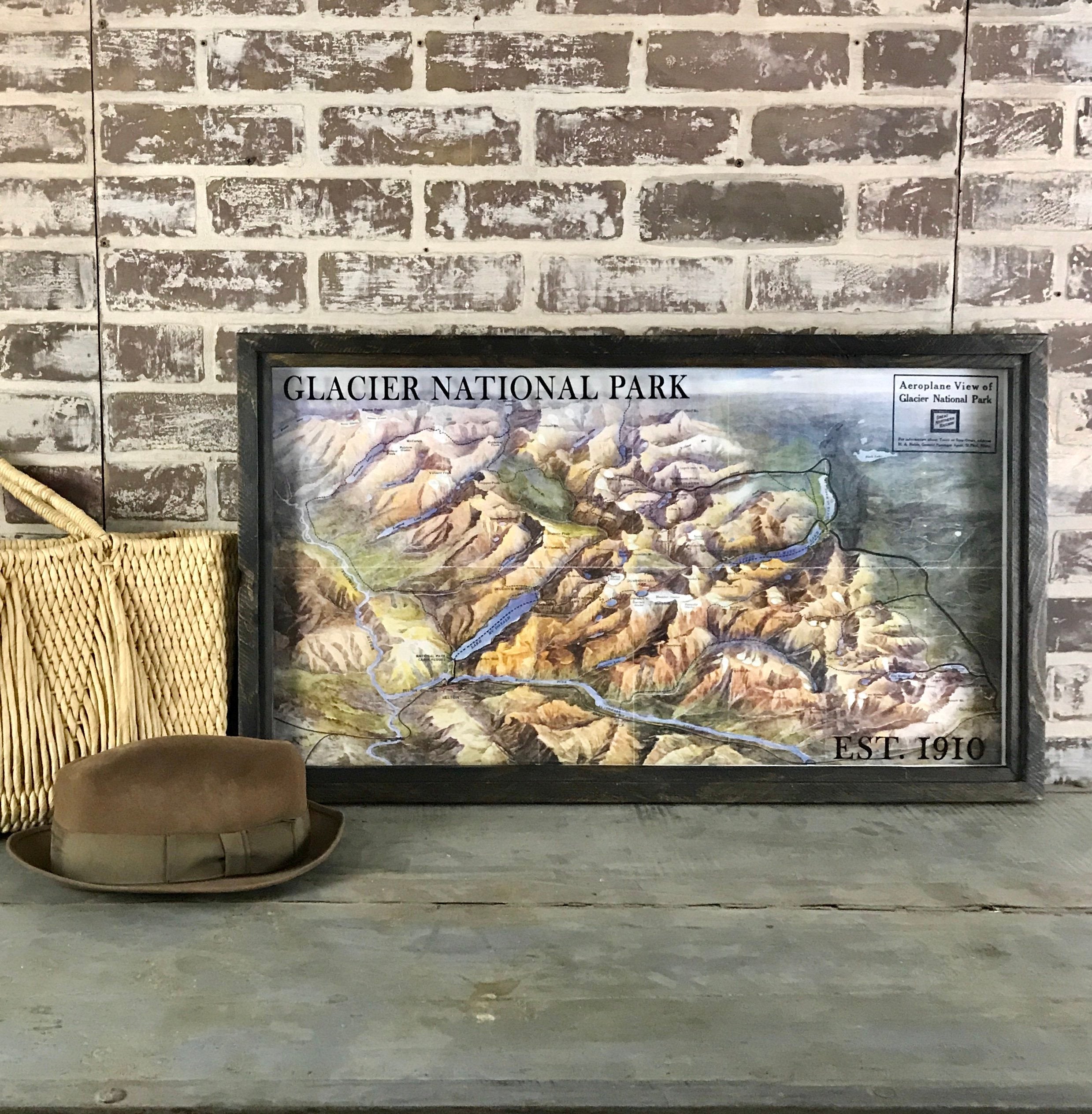 Glacier National Park 1910 Framed Art