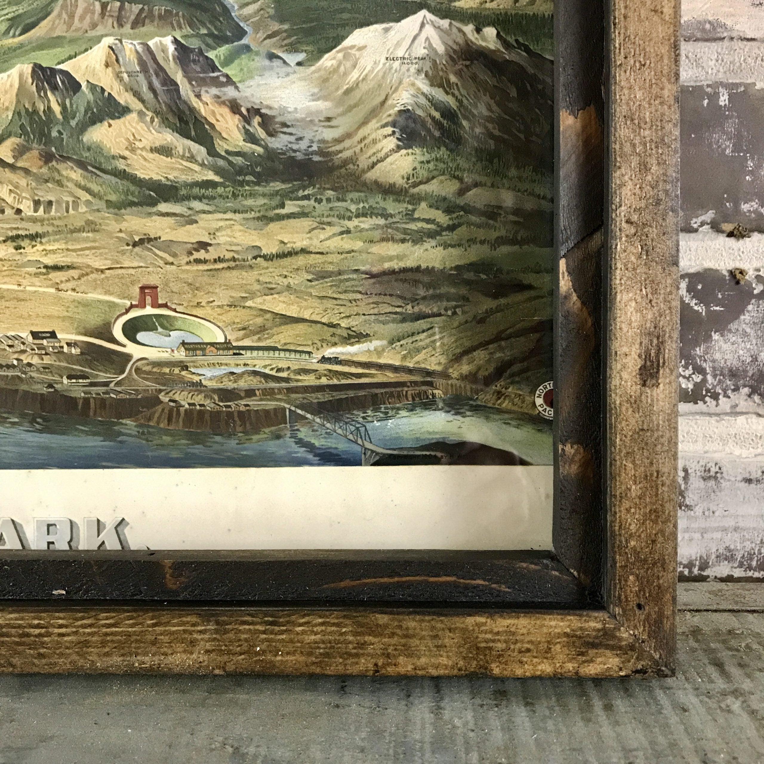 Yellowstone National Park 1872 Framed Art