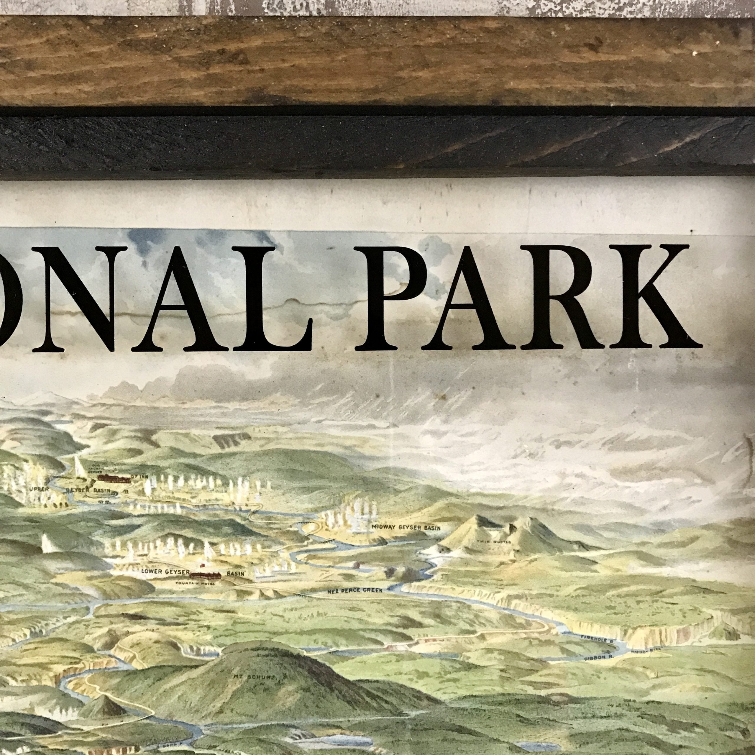 Yellowstone National Park 1872 Framed Art