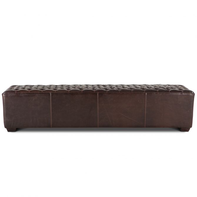 D'Orsay Leather Bench 79"