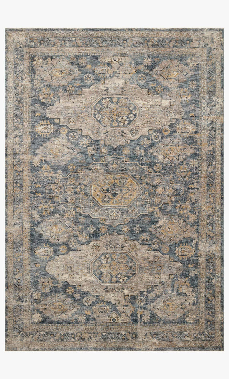 Gaia Rug- Denim / Taupe