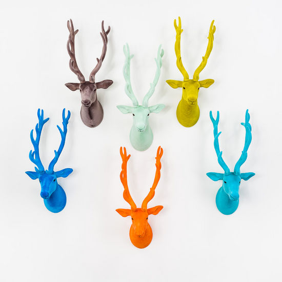 Flocked Deer Wall Mount