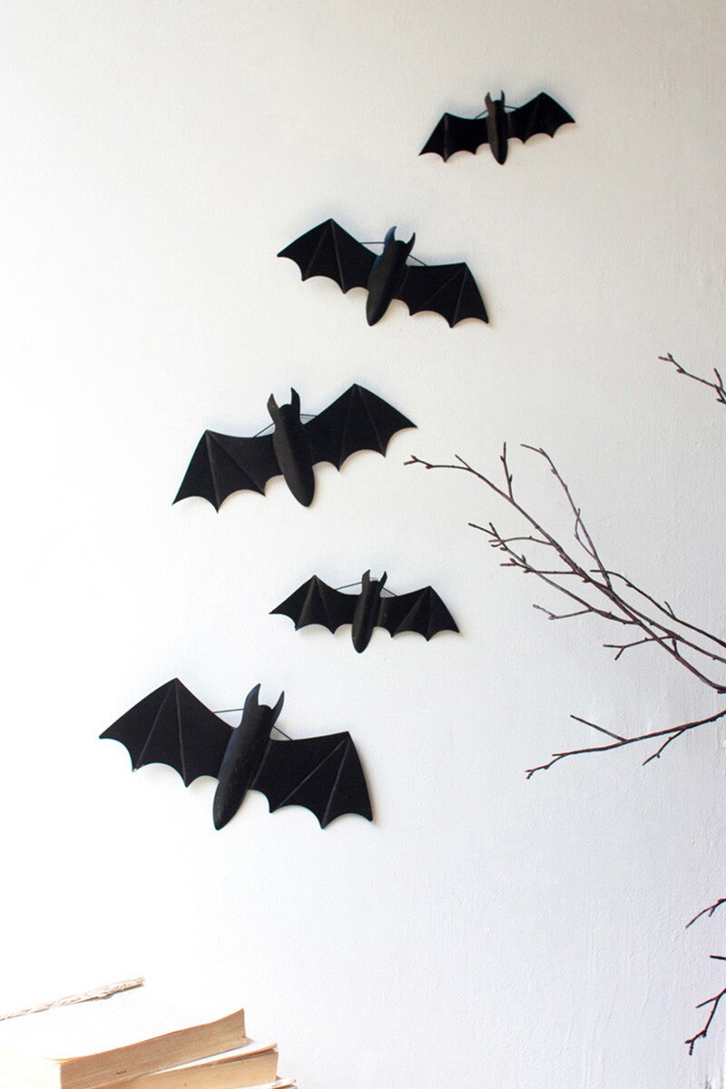 Black Metal Bats Set of 5