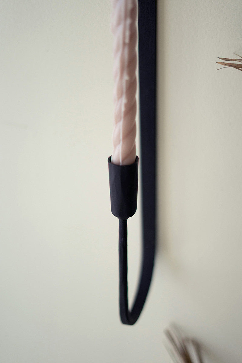 Forged Iron Single Taper Wall Sconce