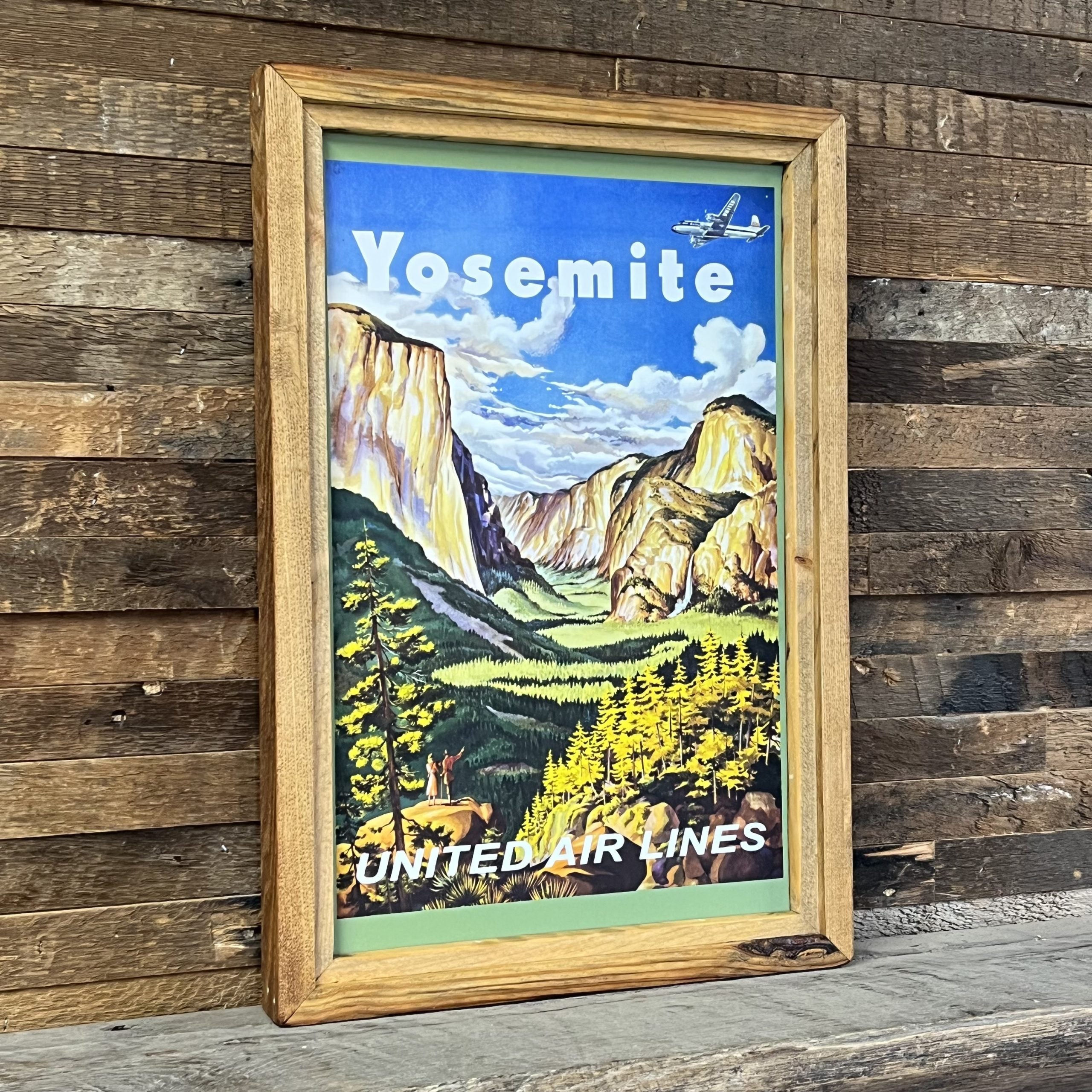 Yosemite United Airlines National Park Framed Art