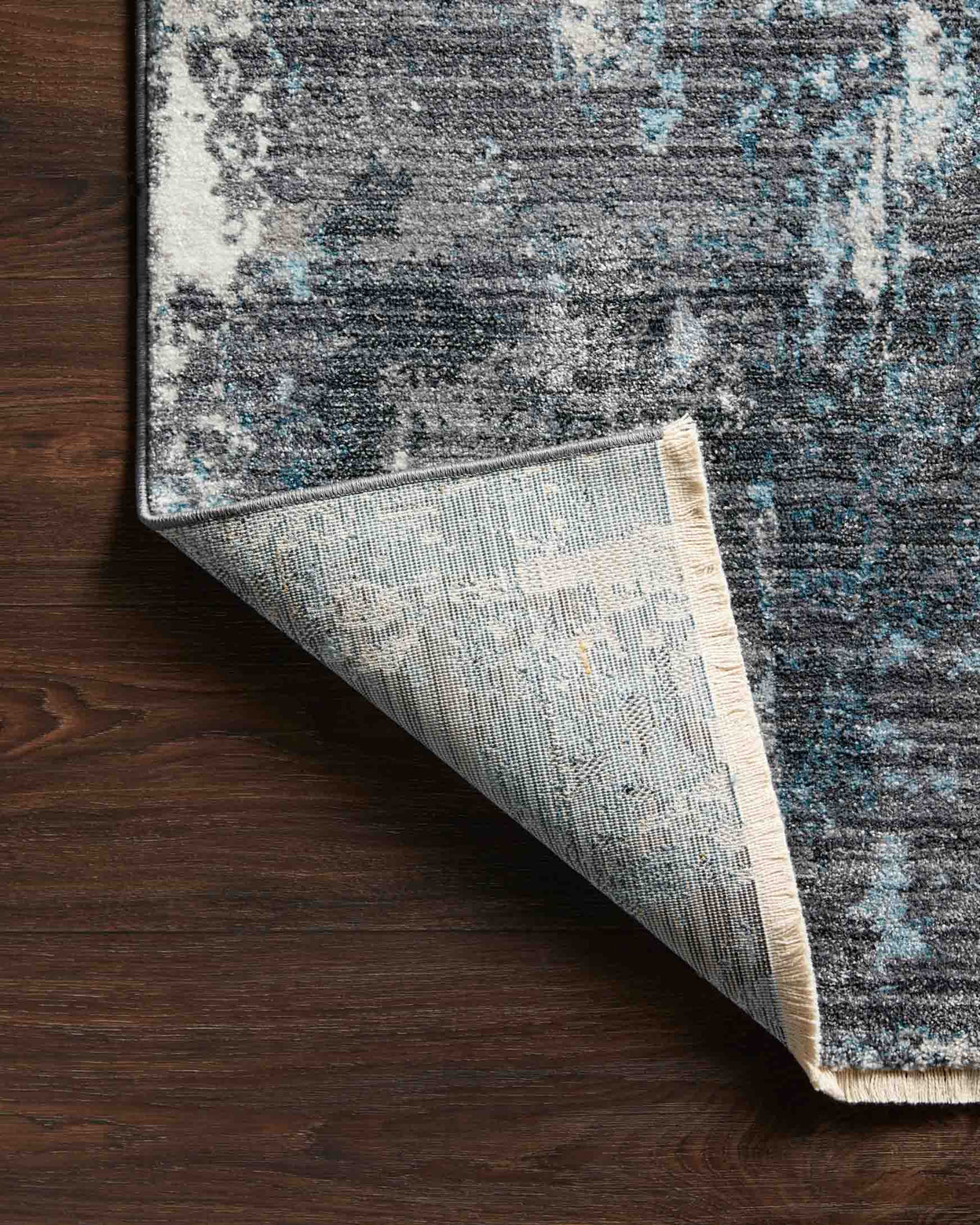 Samra Rug- Charcoal / Sky
