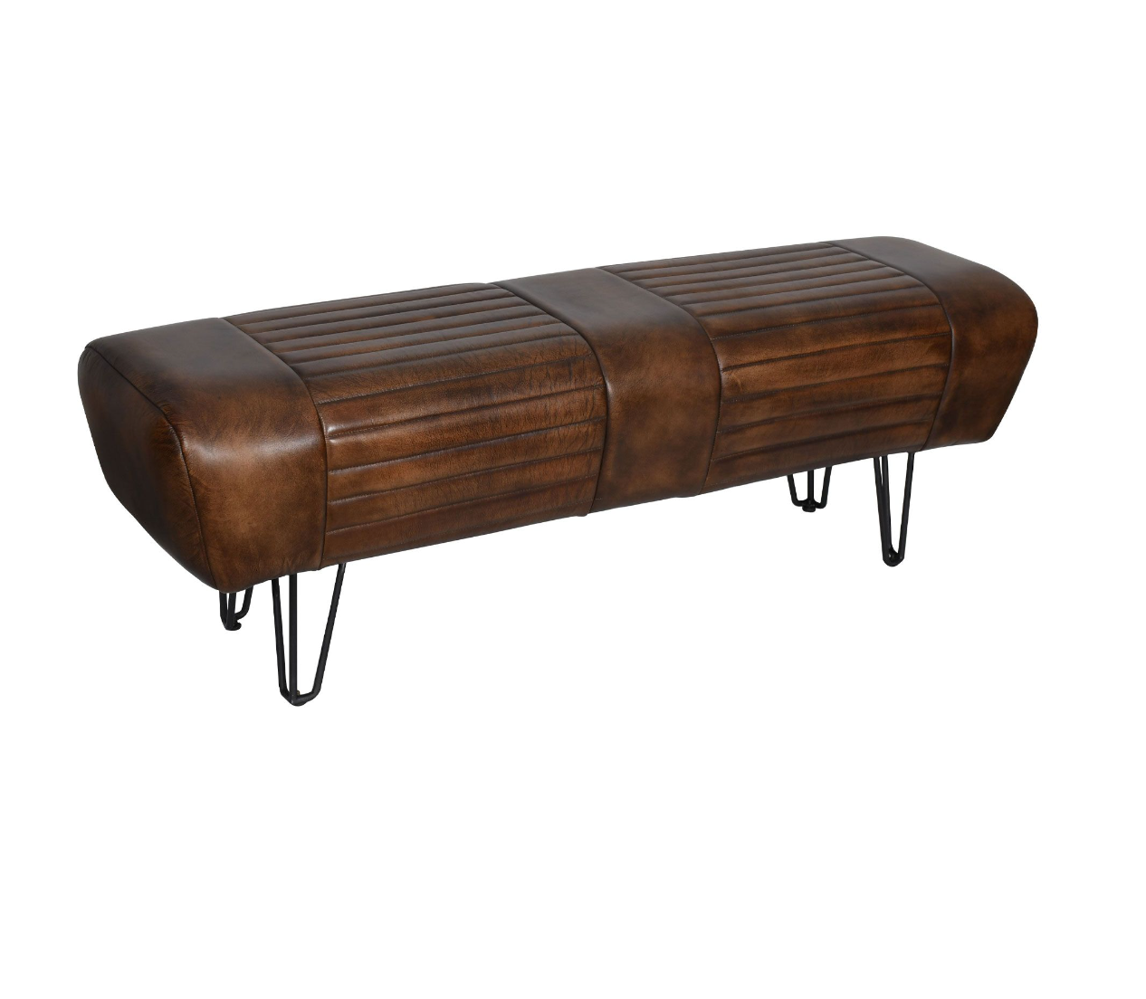 Essex Leather Bench