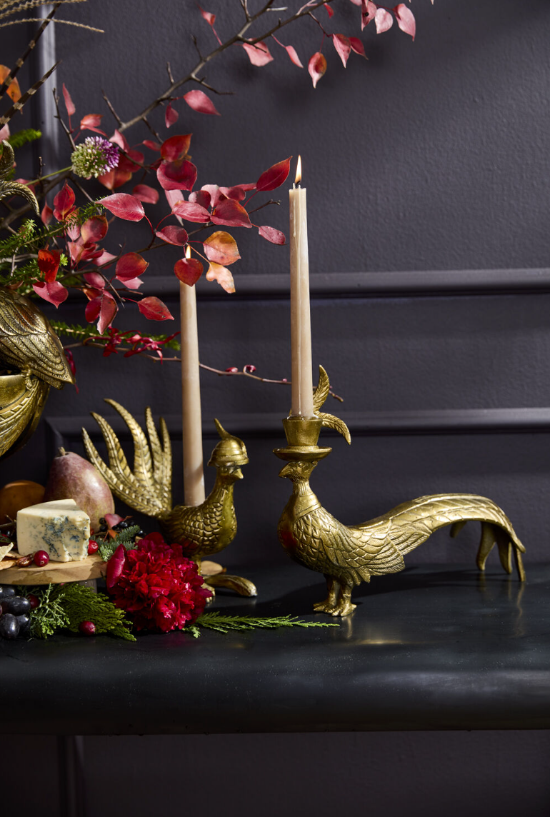 Avery Pheasant Candlestick