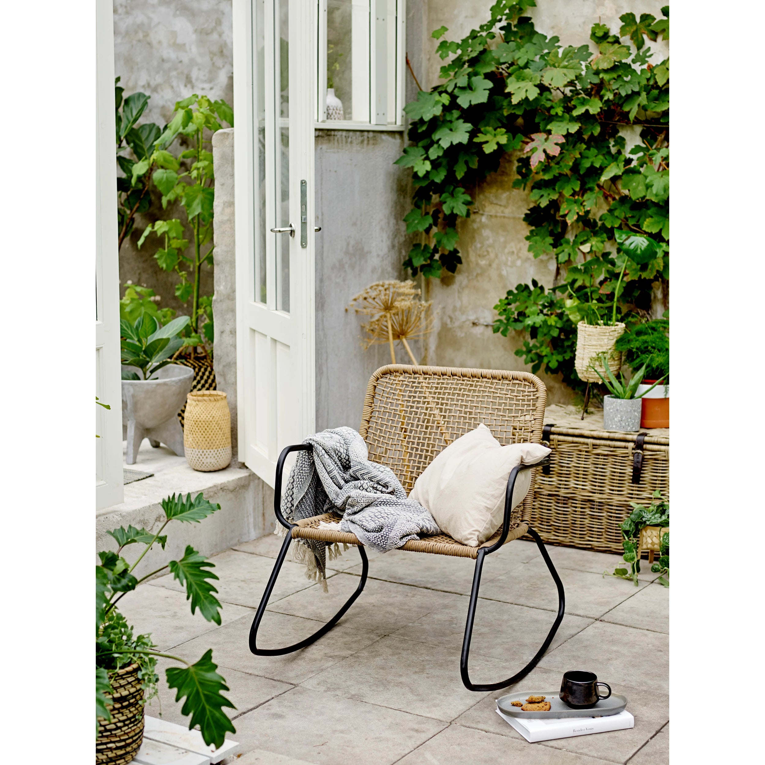 Gray Patterned Throw