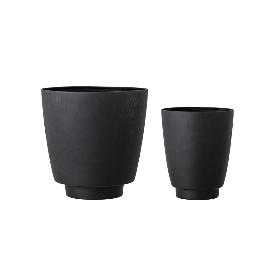 Black Metal Tapered Planters*