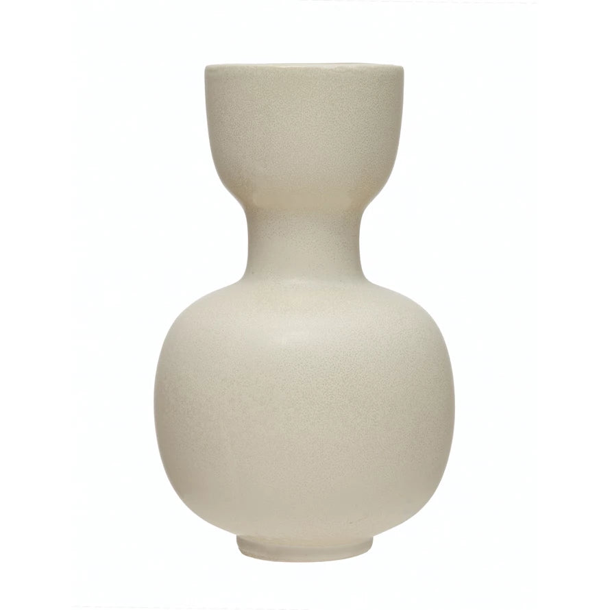 Cream Stoneware Vase*