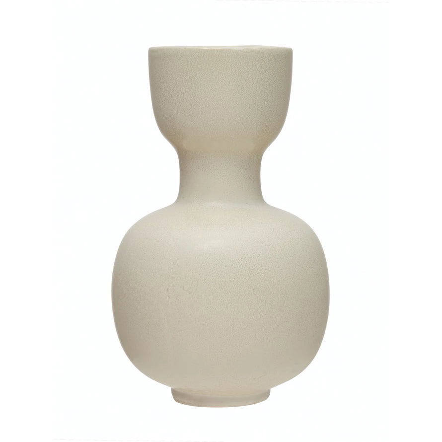 Cream Stoneware Vase