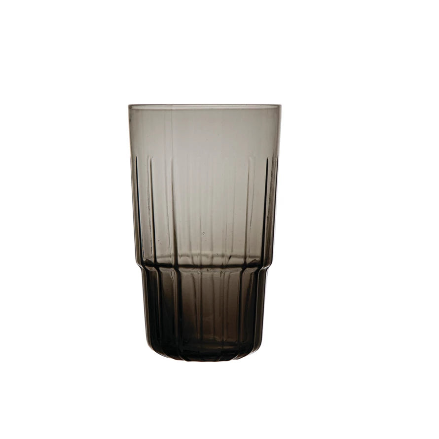 Grey Tall Drinking Glass