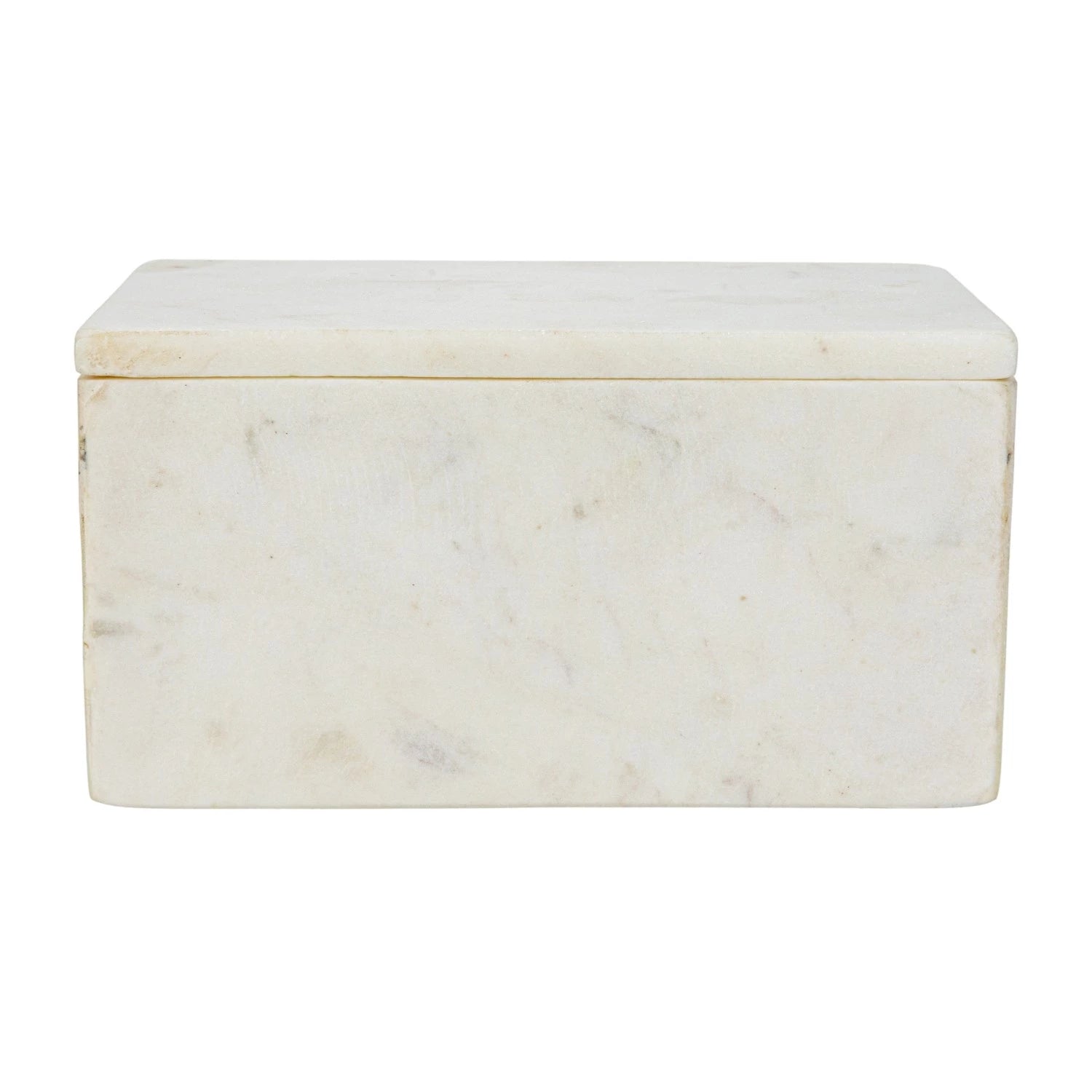 White Marble Box w/ Lid