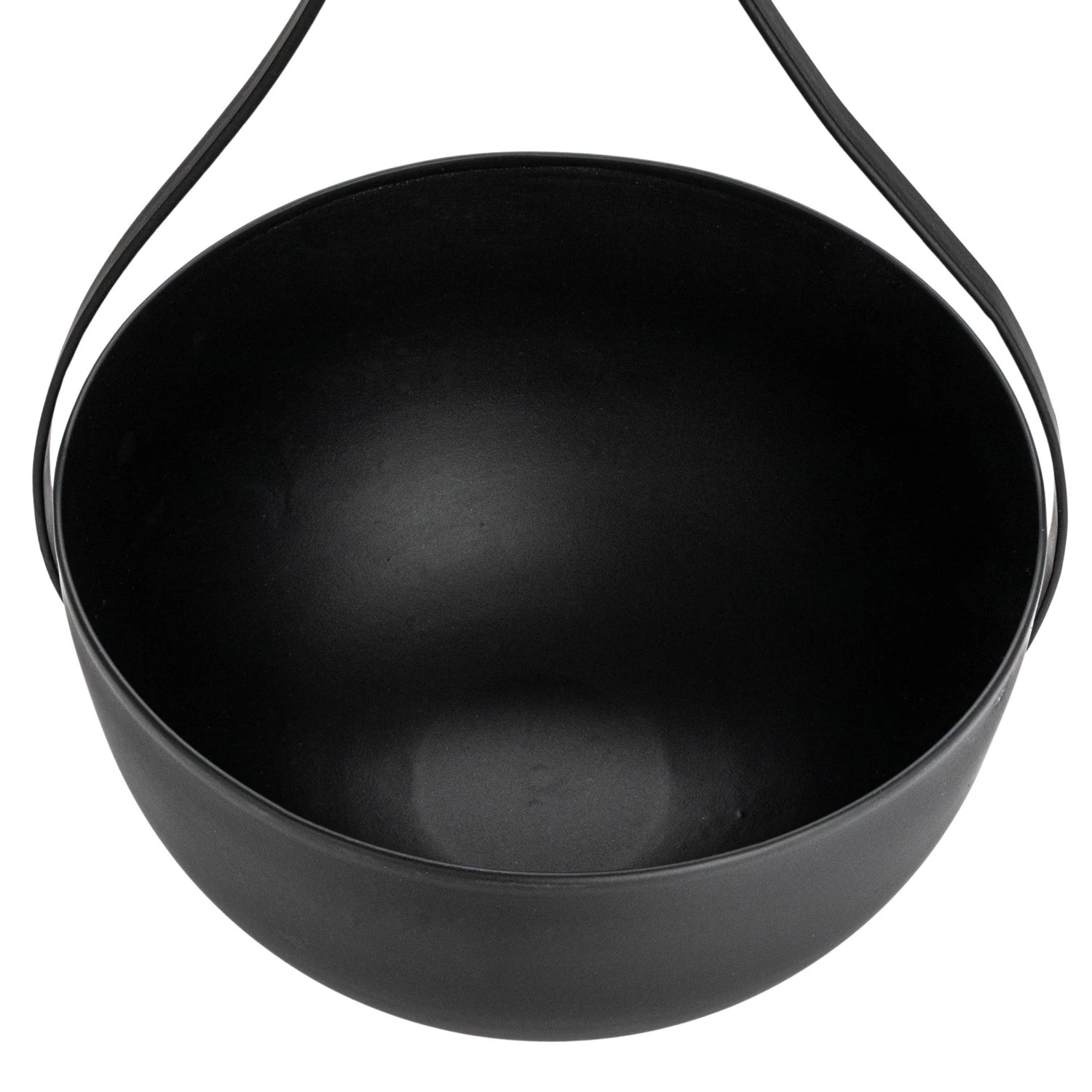 Matte Black Hanging Metal Planters