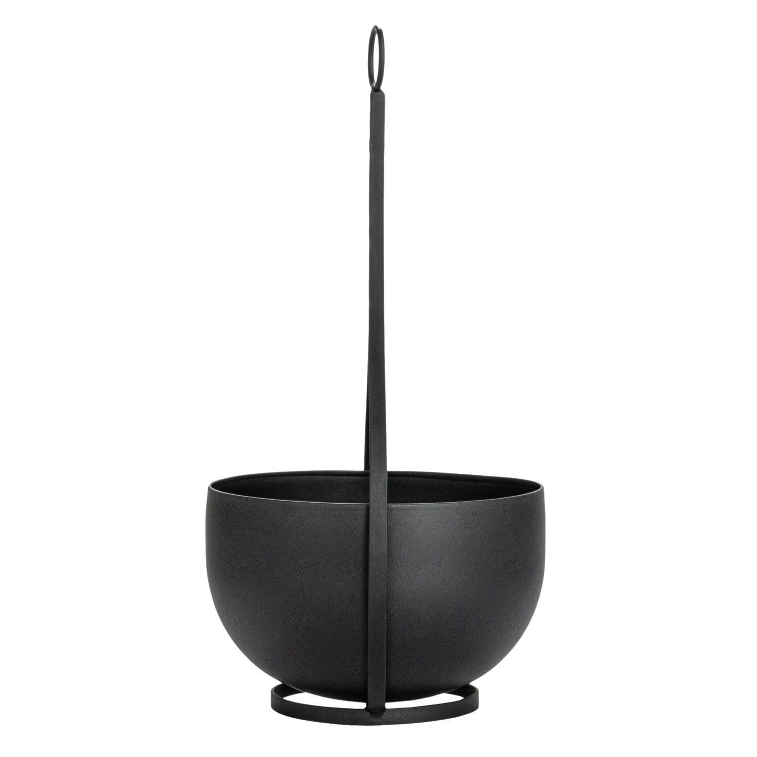 Matte Black Hanging Metal Planters