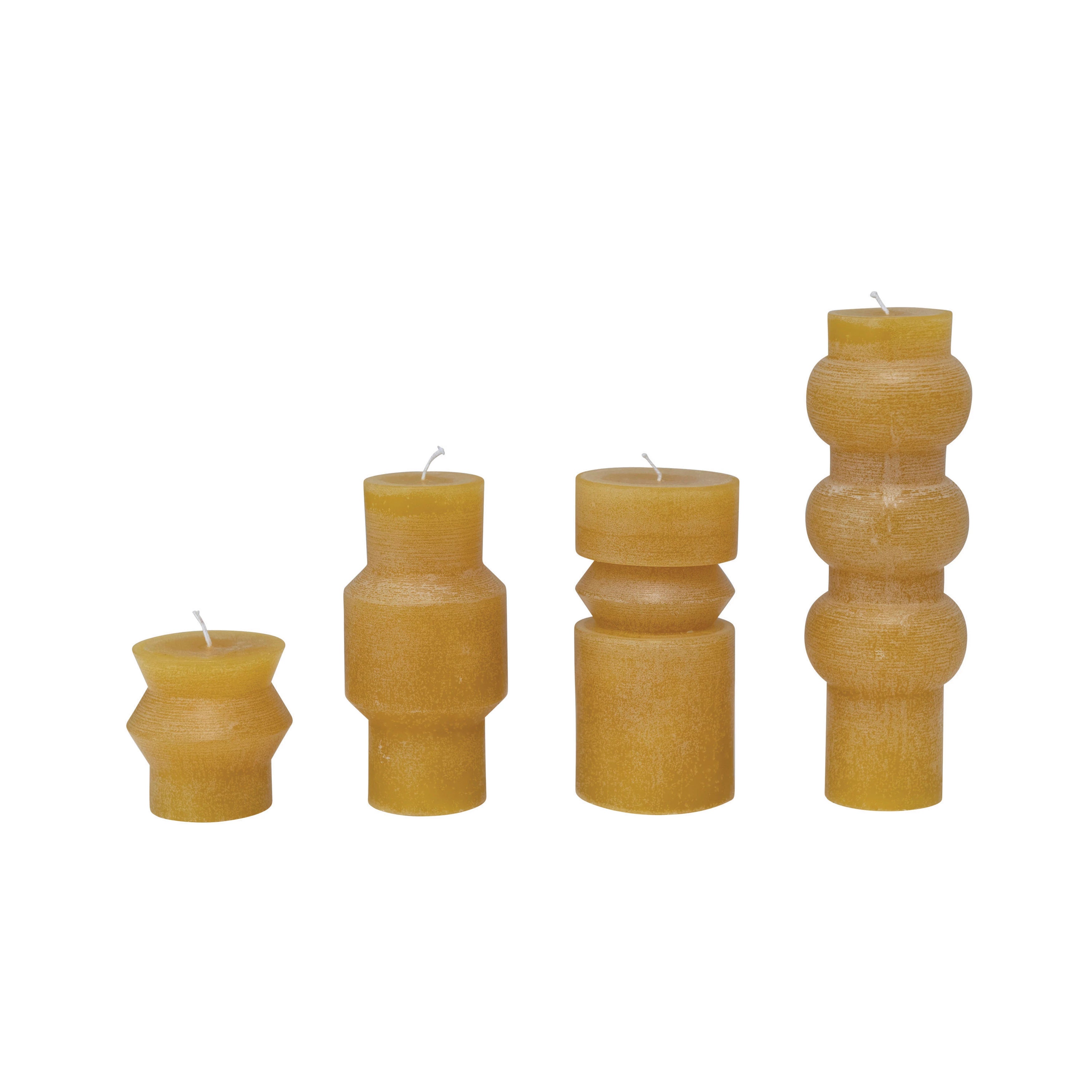 Honey 6" Unscented Totem Pillar Candle