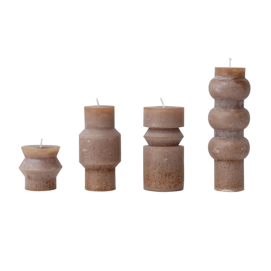 Cappuccino 6" Unscented Totem Pillar Candle