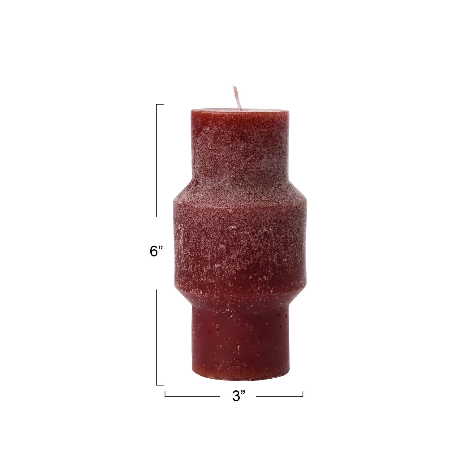 Cabernet 6" Unscented Totem Pillar Candle