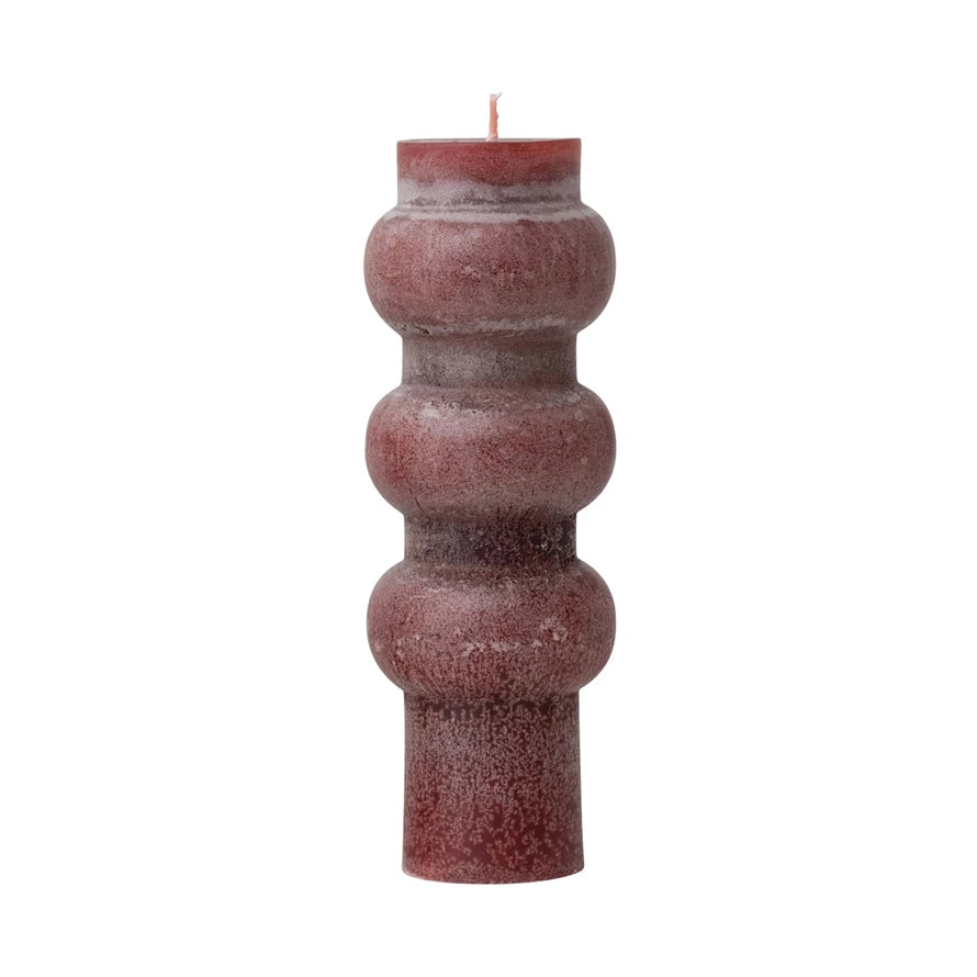 Cabernet 9" Unscented Totem Pillar Candle