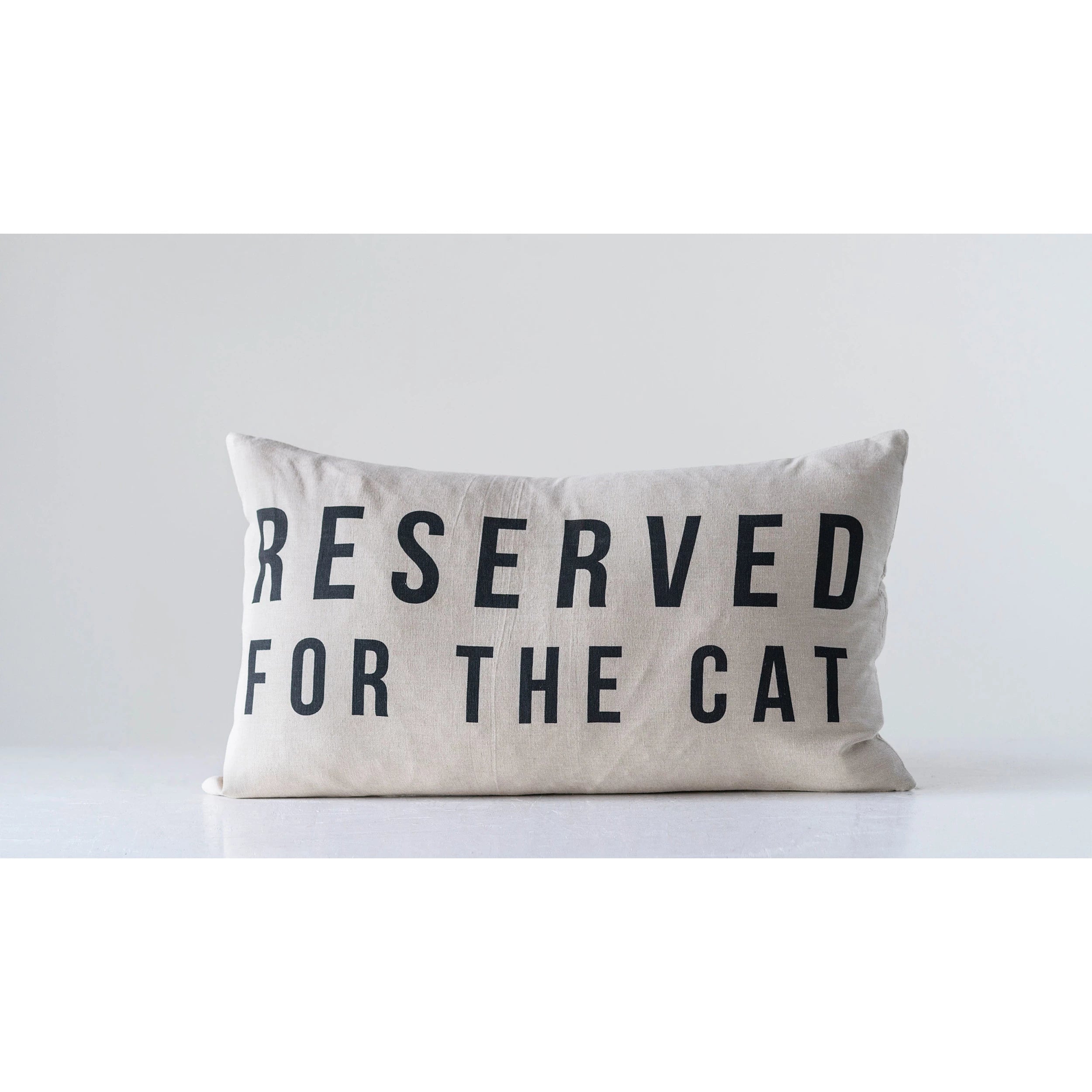Reserved For The Cat Pillow