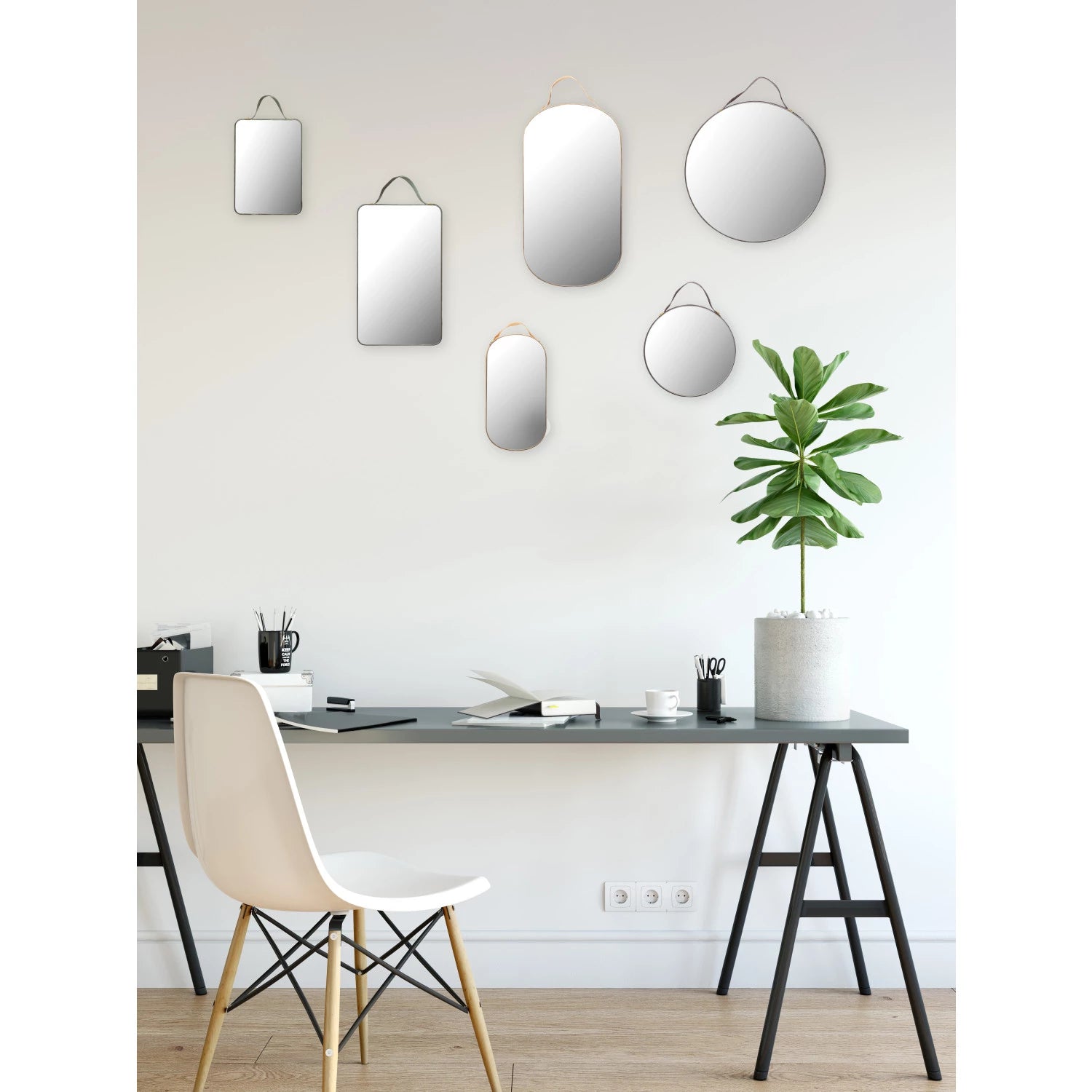 Velvet Edged Mirror Assorted