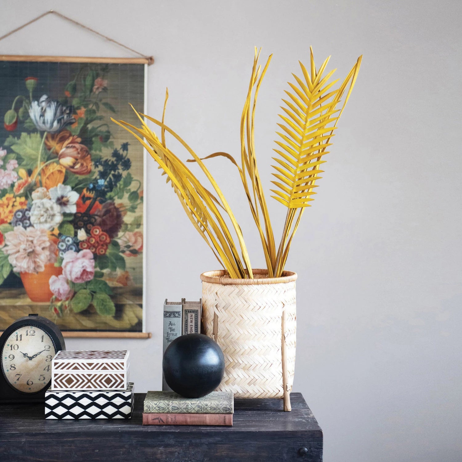 Bamboo Basket with Legs