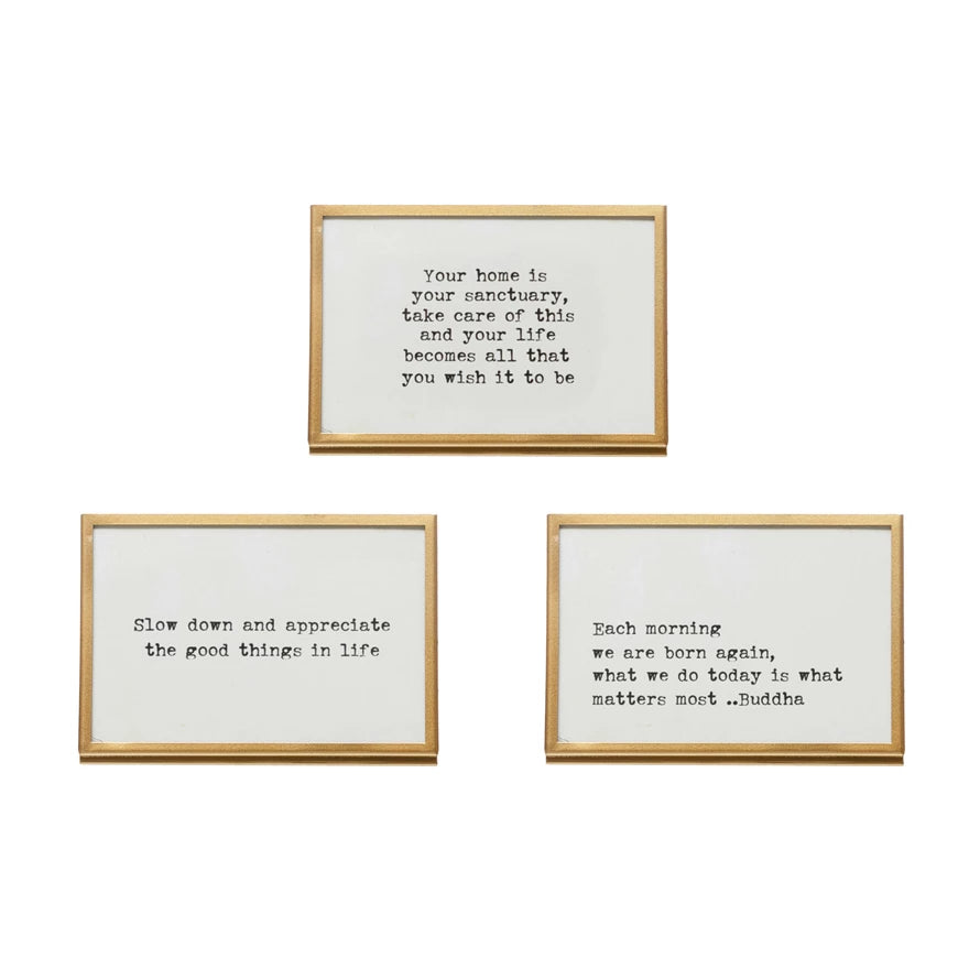 Quote Easel w/ Frame