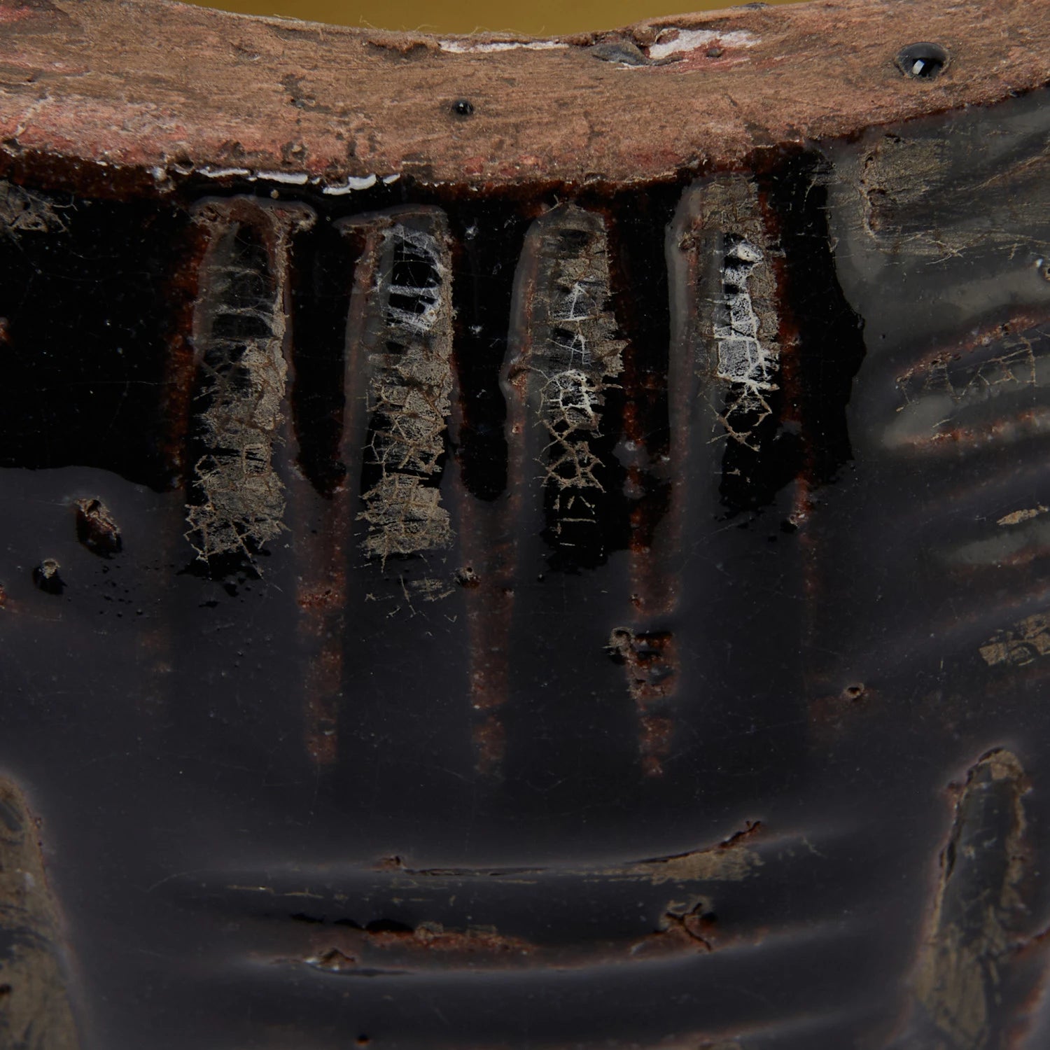 Crackle Embossed Terra-Cotta Planter