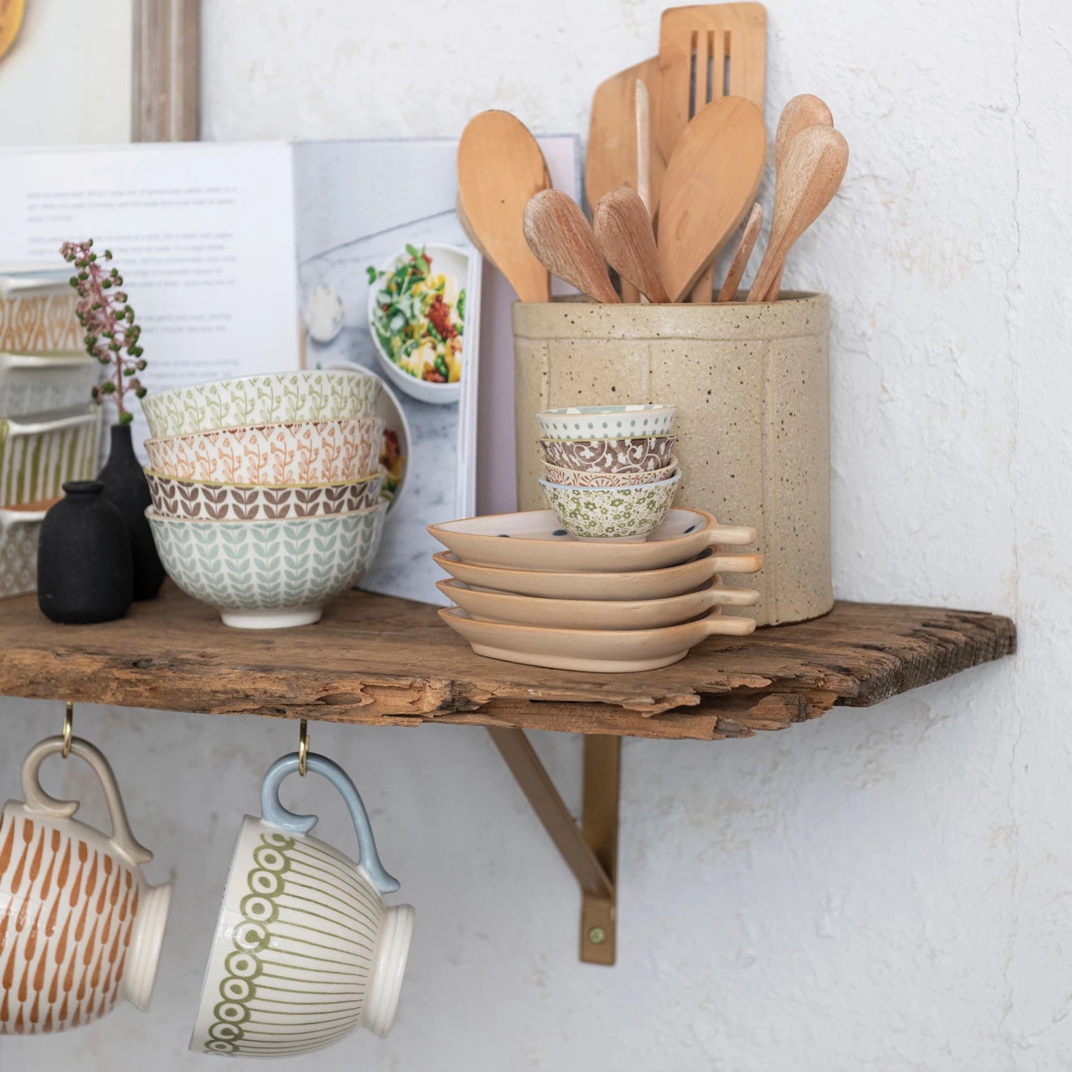 Stoneware Pinch Pot w/ Pattern