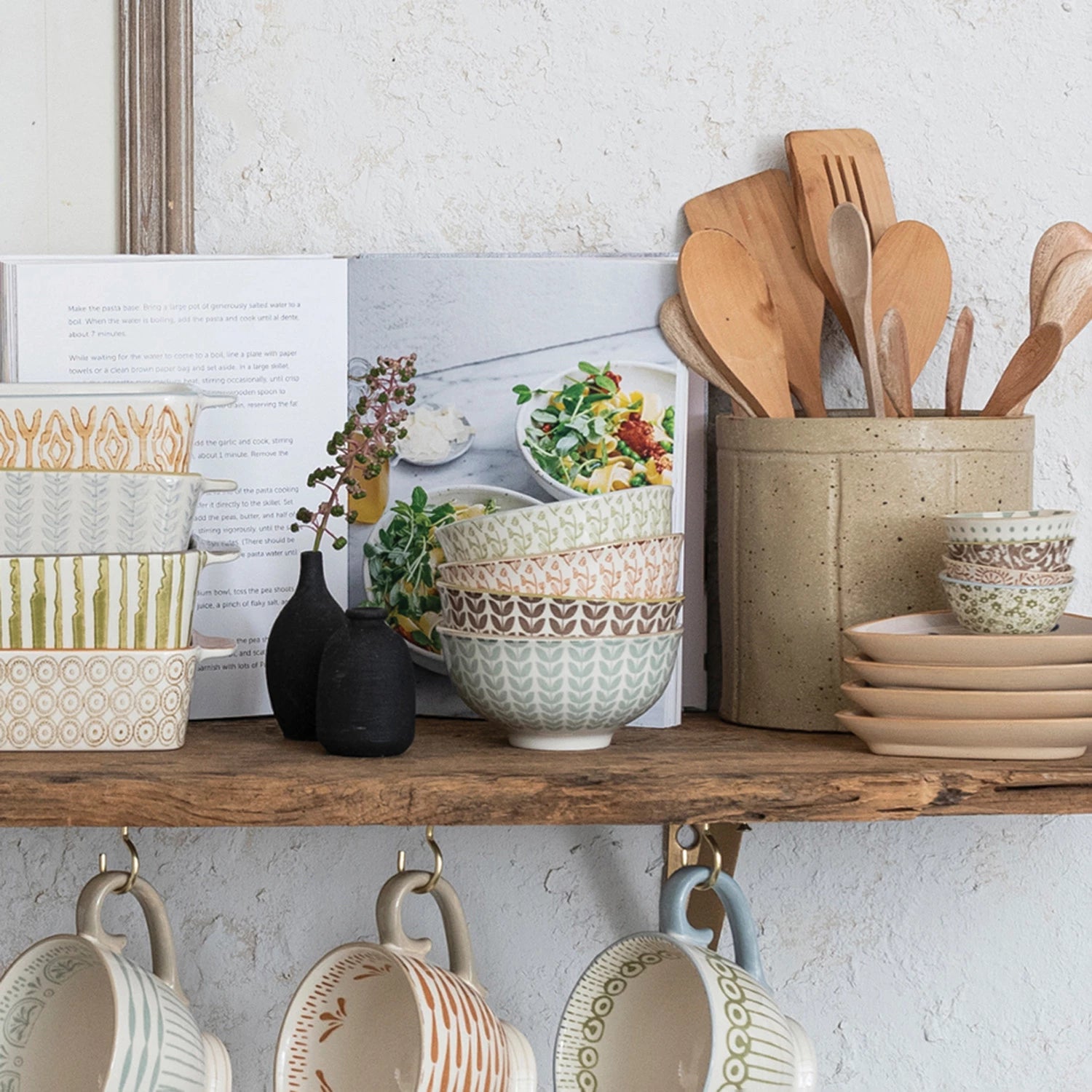 Stoneware Pinch Pot w/ Pattern