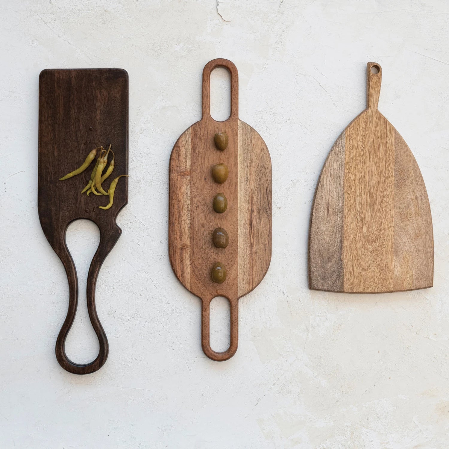 Espresso Acacia Wood Cheese/Cutting Board w/ Handle